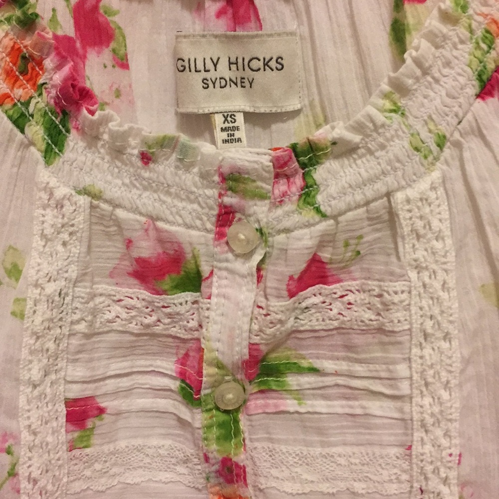 Gilly Hicks floral peasant blouse - Picture 3 of 3